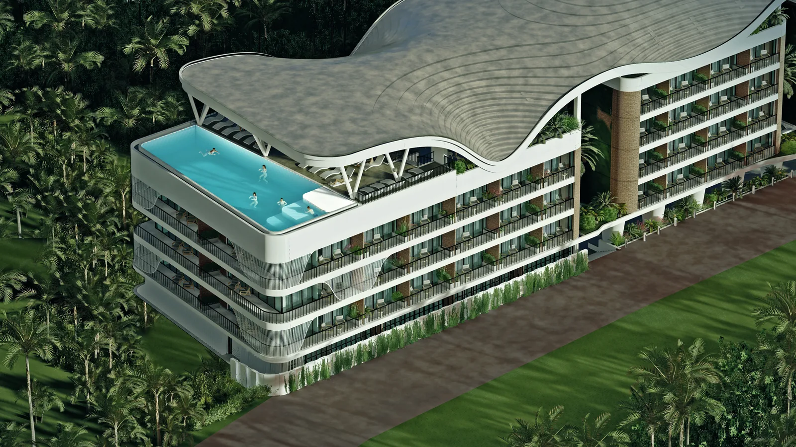 Radisson Hotel & Residences в Чангу с высоты