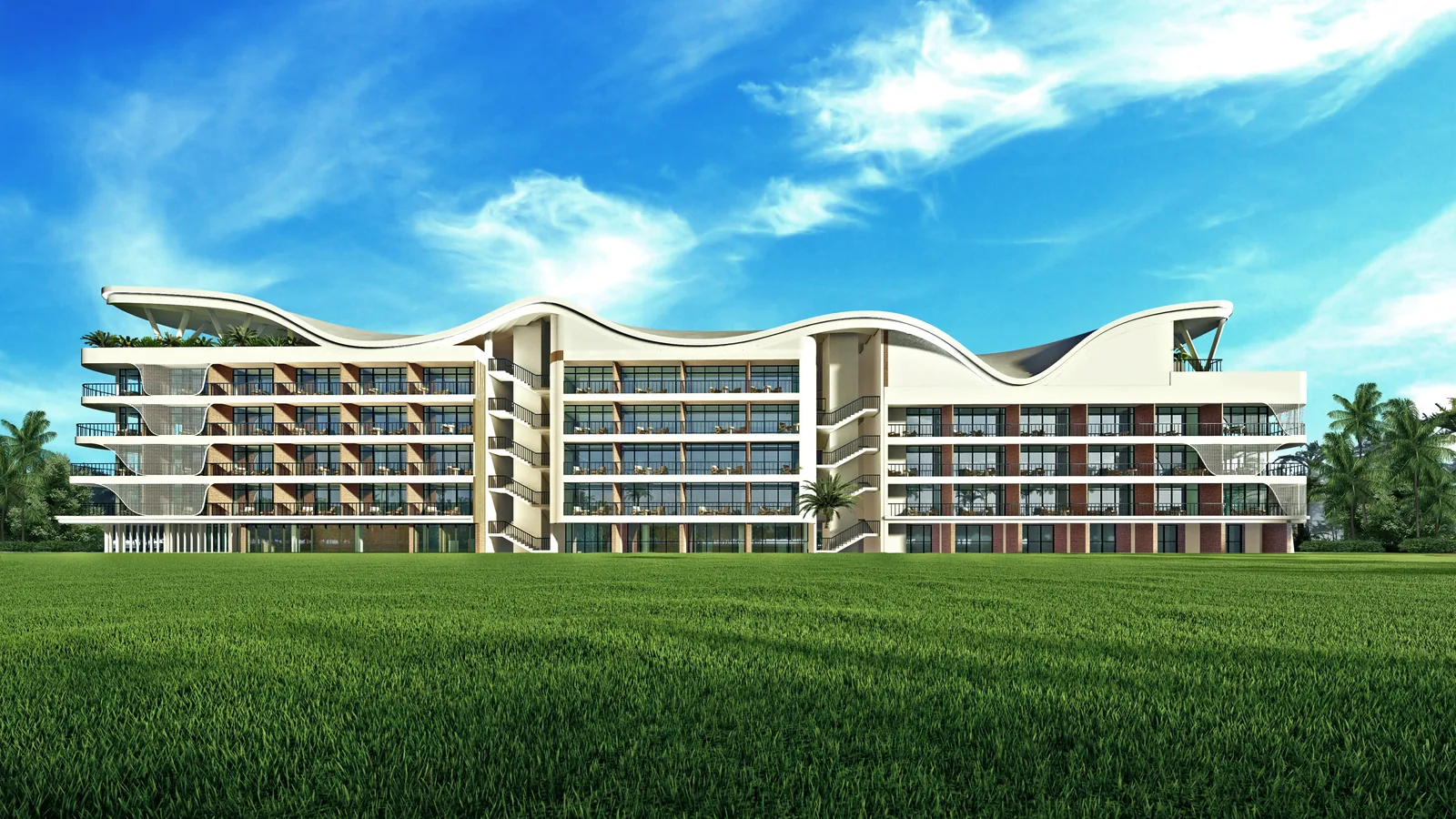 Главный фасад Radisson Hotel & Residences