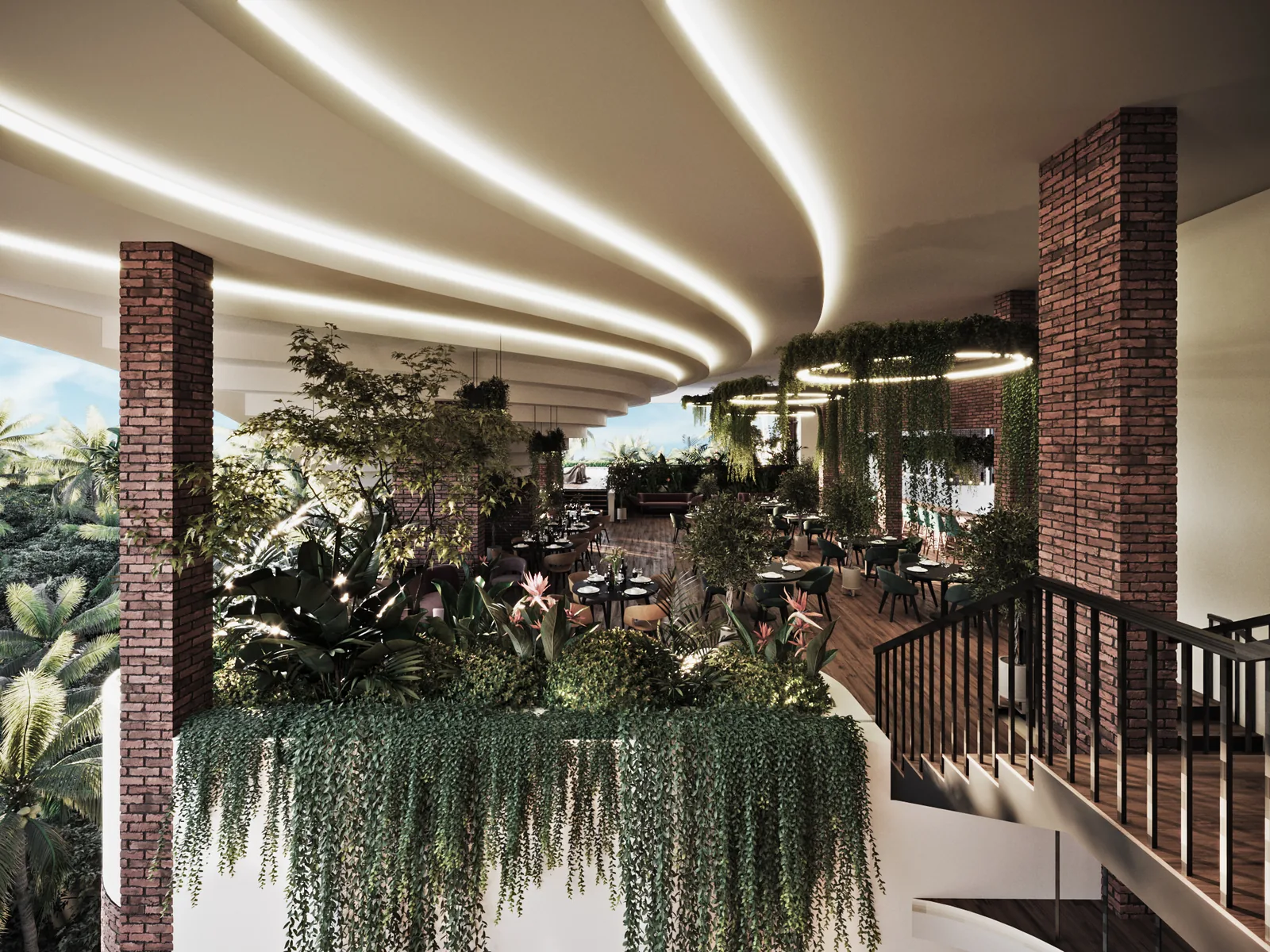 Атриум ресторана Radisson